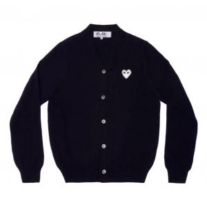 Кардиган COMME des GARCONS PLAY Cardigan White Emblem 'Navy' AZ-N062-051-2, темно-синий