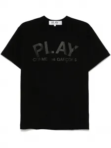 Футболка с логотипом Comme Des Garçons Play, черный