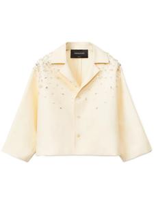 Жакет с искусственным жемчугом Fabiana Filippi, белый