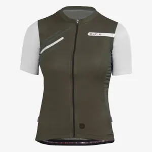 Великолепная женская велосипедная майка с короткими рукавами от Eltin, серый