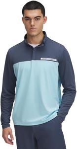 Мужская футболка Under Armour 2, зеленая, молния 1/4, (044) Downpour Gray/Stream/White