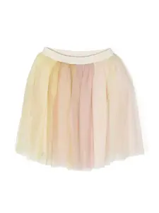 Многослойная юбка из тюля Bonpoint, желтый