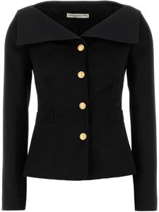 Шерстяной блейзер Alessandra Rich, черный