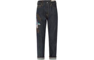 Джинсы мужские деним синие Evisu, синий