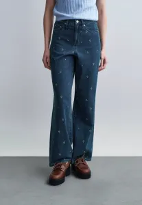 Городские брюки, свободный крой, джинсы Maje, Blue