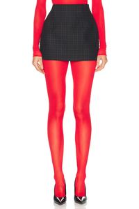 Контурная мини-юбка WARDROBE.NYC, цвет Black Check