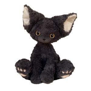 Домашняя минималистичная современная тканевая плюшевая кошка Devin Rolling Cat Dolls плюшевая кукла высота 40см Dolls and bears dance, черный