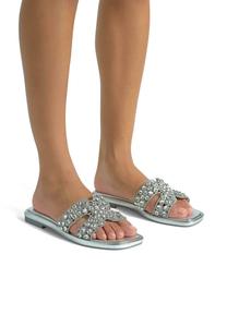 Мюли PLANA DE CON Y SIN CIERRE Alma en Pena, серебряный