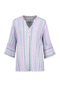 Блуза GEMUSTERTE BOHO MIT TROMPETENÄRMELN Sublevel, сиреневый