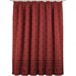 Виртовая штора «Ромо», (1 шт.) Wirth, красный