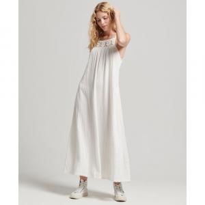 Платье Superdry Vintage Long Halter Cami, бежевый