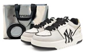 MLB Кроссовки для скейтбординга Chunky Liner с высокой износостойкостью, унисекс, белые, серые