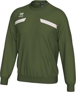 Мужская спортивная толстовка ERREA MATT, на флисовой подкладке, с боковыми карманами, круглым вырезом, белый/хаки