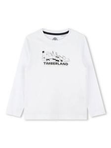 Детская футболка с длинным рукавом и принтом Timberland, White