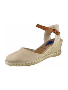 Verbenas Сандалии на танкетке бежевого цвета