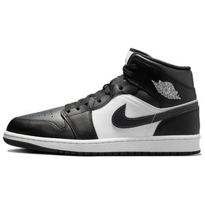 Кроссовки 1 Mid Off Noir Toe Jordan, Black White