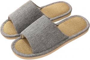 Женские удобные тапочки на низком каблуке, мягкие, повседневные для дома и улицы с дышащим дизайном Generic, Grey