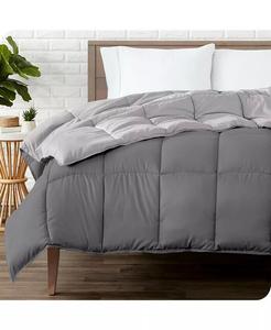 Двустороннее пуховое альтернативное одеяло Queen Bare Home, серый