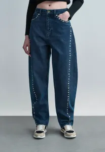 Брюки-Баллоны, джинсы свободного кроя Sandro, Bleu