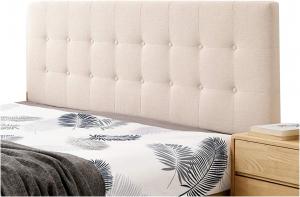 Подушка-подголовник для кровати LIANGJUN, настенная подушка для чтения, наполнитель из губки, льняная ткань, моющийся чехол для кровати без изголовья, 9 цветов, индивидуальный размер (Цвет: бежевый, Размер: 90х60х8 см) CHIAPERINI, Beige