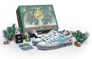 Кроссовки Nike Blazer Skateboard Shoes Unisex Low-Top Gray Blue