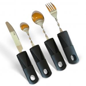 GoldenEra гибкие столовые приборы Supergrip гибкие для пожилых людей с очень большими ручками столовые приборы для пожилых людей столовые приборы для пожилых людей артрит Паркинсона прорезиненные trends4cents