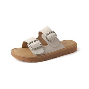 Тапочки-слайды женские с противоскользящей подошвой JOSINY, Ecru