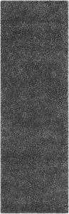 Ковер-дорожка SAFAVIEH, 69 x 336 см, Santa Monica Shag Collection - Dark Grey, сплошной дизайн, не линяет и прост в уходе, идеально подходит для помещений с высокой проходимостью в гостиной, спальне (SGN725-8484)