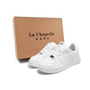 La Chapelle Модные белые кроссовки в минималистичном стиле, низкие женские кроссовки для скейтбординга, белые