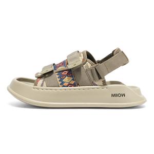 MIIOW Пляжные сандалии мужские чёрные/хаки, цвет Khaki