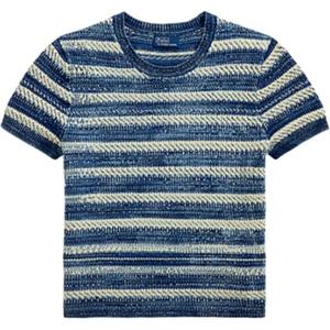 Полосатая футболка с коротким рукавом Polo Ralph Lauren, синий