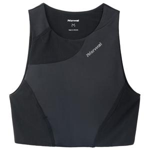 Женский укороченный топ для трейлраннинга - спортивный бюстгальтер Nnormal, черный
