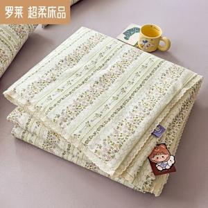 LUOLAI HOME Комплект постельного белья 4 предмета, простыня 200x230 см, летнее одеяло, цвет 23