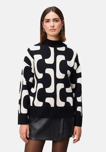 Джемпер zero MIT MUSTER, Black/Cream/Black