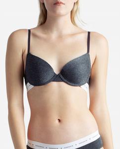 2-упаковка бюстгальтера Push Up с эластичной резинкой с логотипом в цветах Heather Grey и Gemini Danskin