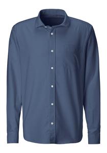 Рубашка на пуговицах классического кроя H.I.S, темно-синий