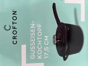 Чугунная кастрюля Crofton, черная, 17,5 см ASCE