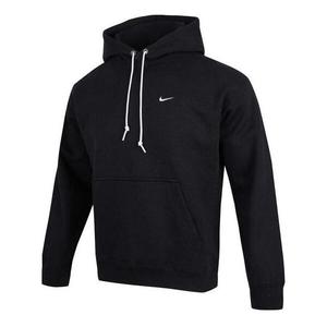 Толстовка Nike Solo Swoosh Fleece Pullover Hoodie 'Black', черный