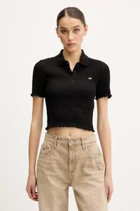 Поло Tommy Jeans, черный