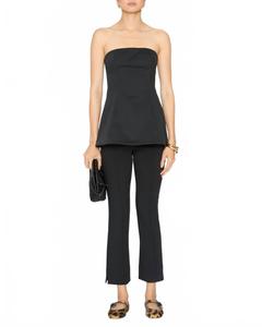 STAUD Топ без бретелей Silvia, черный