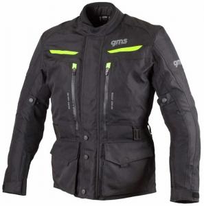 Текстильная мотоциклетная куртка gms gear, Black/Neon