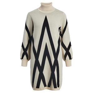 Платье с длинным рукавом Object Ray, бежевый