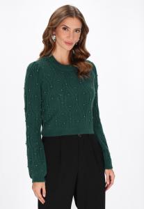 Джемпер faina Jumper, Emerald/Dark Green
