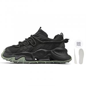 Износостойкие дышащие кроссовки Chunky с поддержкой, низкие, увеличивающие рост, унисекс TCELLARS, jet черный[comes with height-increasing insole]