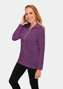 Рубашка GOLDNER Flausch Shirt, цвет pflaume/melange