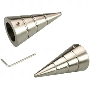 Конечная деталь для карнизов Кегель для карнизов Ø 16 мм Liedeco, Edelstahlfarben