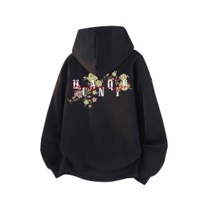 Толстовка Unisex Hooded Thickened Heavyweight HUANQIU, черный (fleece-lined and thickened)