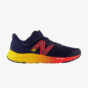 Кроссовки New Balance Fresh Foam Arishi v4 Bungee Lace Top Strap Little Kid 'Navy Electric Red Egg Yolk', синий
