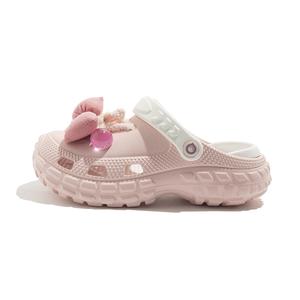 BEIER Клоши женские с помпонами розовые, цвет Pink, Pompom Clogs