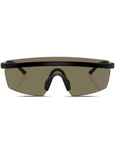 Oliver Peoples солнцезащитные очки-маска R-4, черный